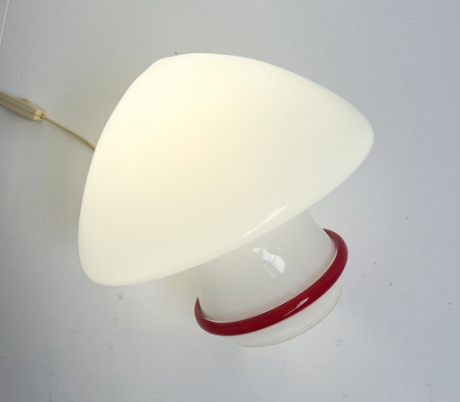 Lampe de table champignon en verre de Murano par De Majo, 1970