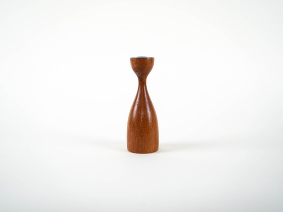 Image 1 of Teakhouten kandelaar, Deens ontwerp, jaren 70, vervaardigd door BoConcept.