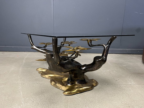 Image 1 of Bronze bonsai coffee table by Willy daro, 1970s