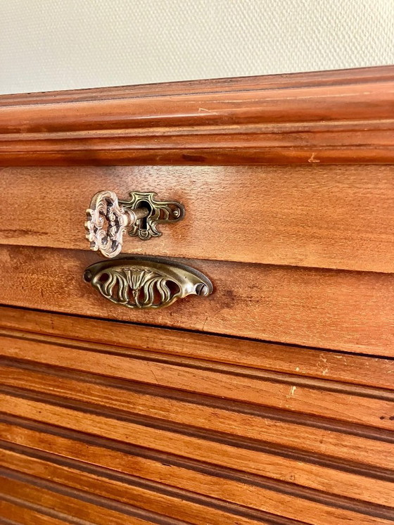 Image 1 of Armario con puerta de persiana, roble, años 40