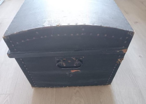 Image 1 of Antike Schiffssargtruhe Truhe Kabine Sarg Hochzeit Sarg Decke Brust