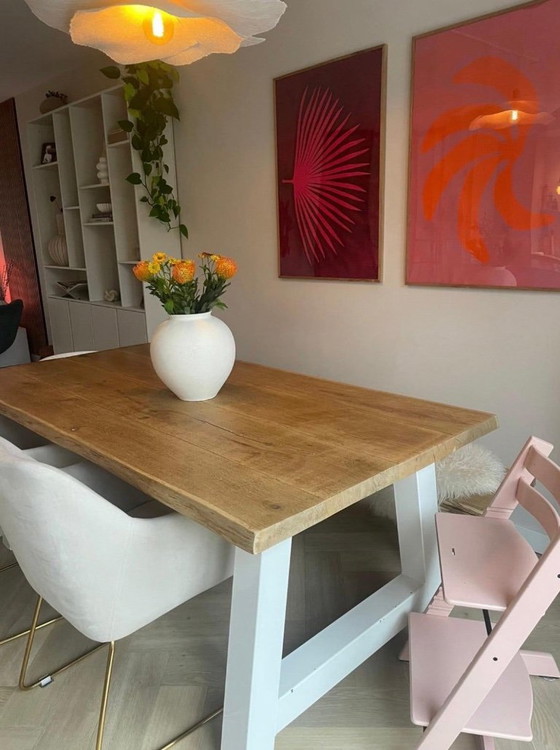 Oak Dining Table 100x200cm – Wood (photo 2 of 6)