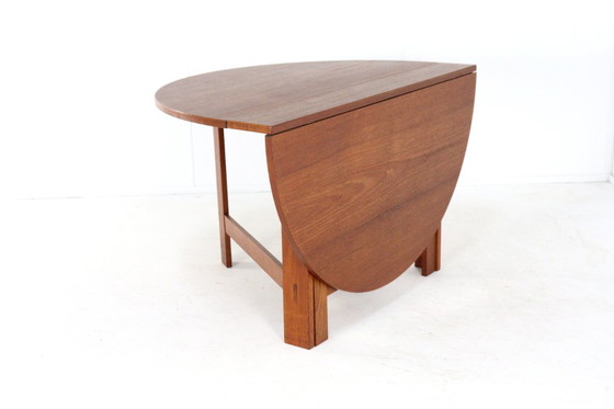 Image 1 of Table de salle à manger pliante en teck danois « Skovlund » vintage