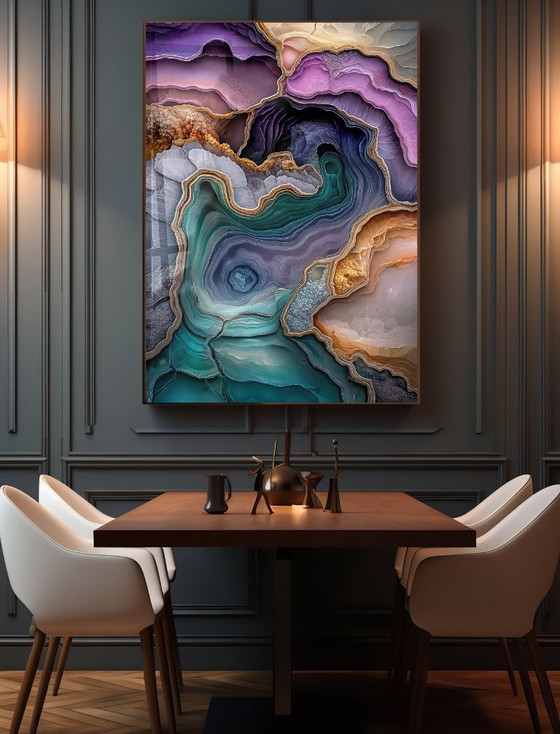 Image 1 of Acrylic Glass Artwork | 200x140 cm | Depthwave #7 (Ori, 1983)