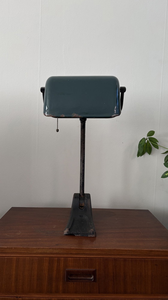 Image 1 of Bauhaus "Bank" lamp uit de jaren 1930 (Hellux)