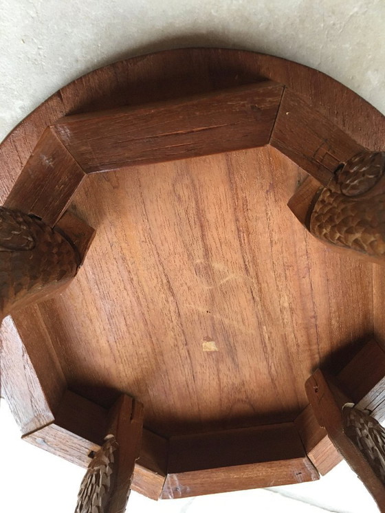 Image 1 of Bijzettafel Javaans Indisch houtsnijwerk