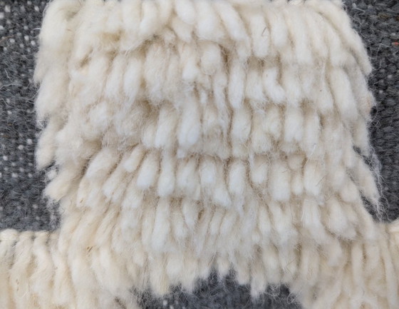 Image 1 of Berber Rug - 261 cm x 153 cm - white and gray Wool