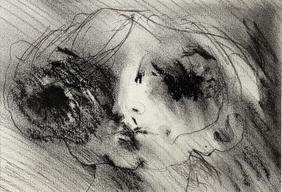 Image 1 of Robert Detheux - Magnifique ritratto surréaliste - Vendu encadré 