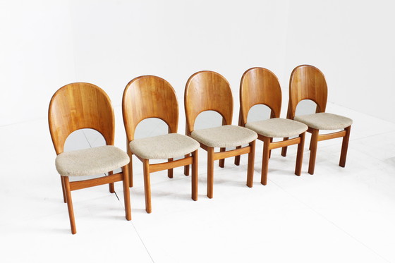 Image 1 of 5 Vintage Danish Mid - Century dining chairs Glostrup