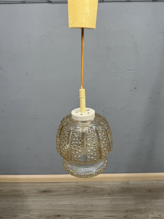 Image 1 of Atmospheric Vintage Ceiling Lamp With Bubble Glass