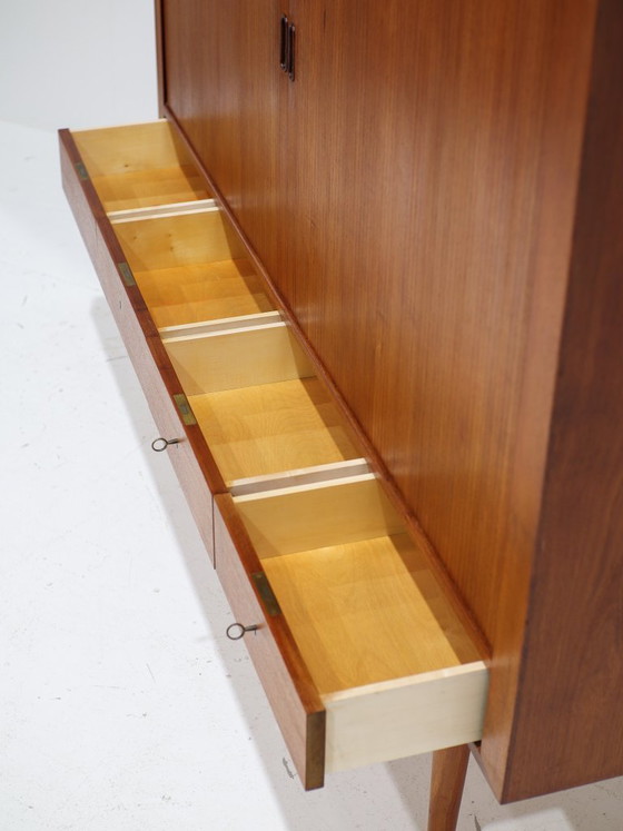Credenza Arne Vodder 54 Tambour Sibast Teak Danese anni '60 – Credenze alte, Wood, Vintage (photo 9 of 12)