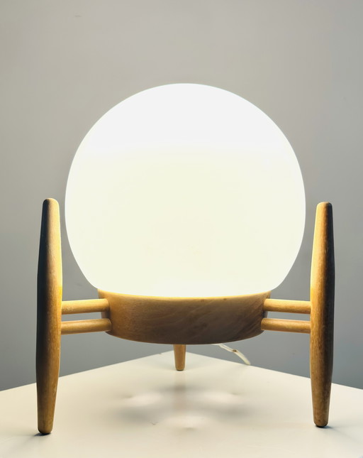 LAMPE DE TABLE DE KRÁSNÁ JIBZA POUR ULUV, ANCIENNE TCHECOSLOVAQUIE, années 1950