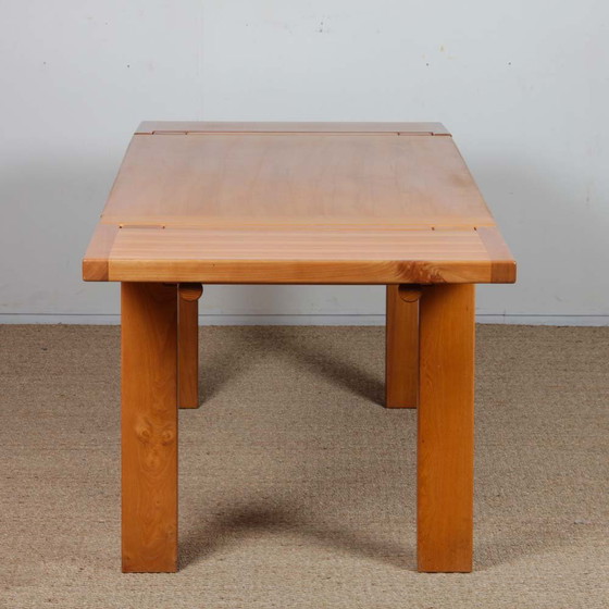 Image 1 of Table de Repas en Orme Massif pour Maison Regain, 1980
