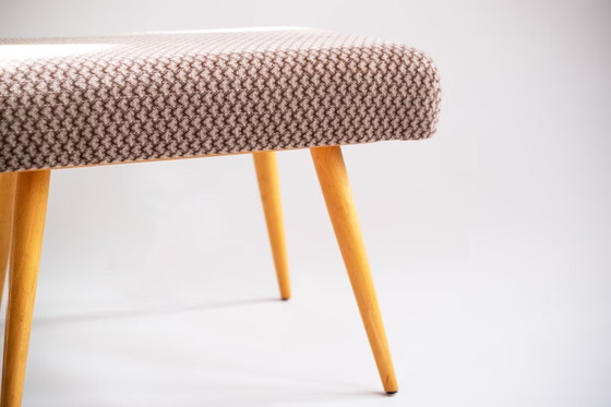 Image 1 of Vintage stool with integrated stepladder - Mid - Century Design