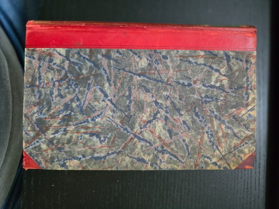 Antico set di due volumi "Schillers Werke" (circa 1910) – Dorso rosso-verde e stampa dorata (photo 4 of 17)