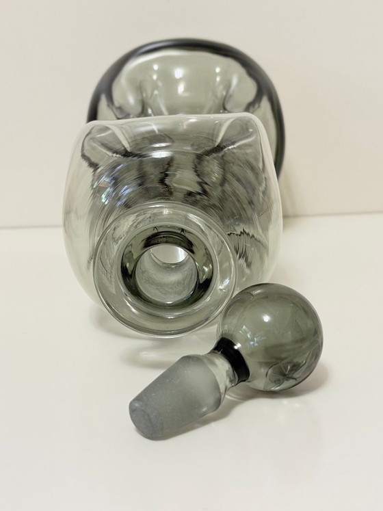 Image 1 of "Klukflaske" blown glass bottle - Holmegaard Vintage 1950s-1970s