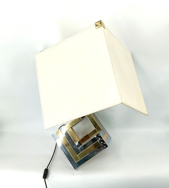 Image 1 of Grande lampe de table géométrique de Lumica, Espagne, années 1970