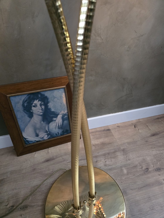 Image 1 of Lampe vintage en forme de palmier style 80s/90s Maison Jansen