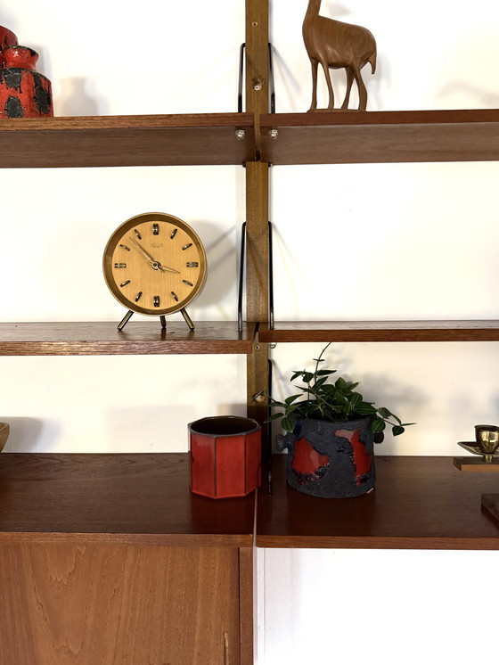Image 1 of Vintage Danish modular teak wall system '60