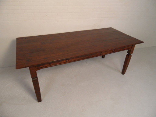 Antique oak dining table