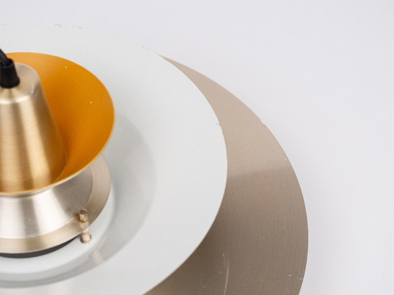 Vintage Swedish Pendant Lamp by Carl Thore, 1960s, Scandinavian Mid-Century – Granhaga, Aluminium (photo 11 of 14)