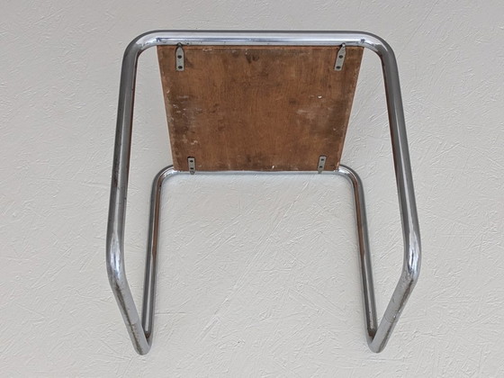Image 1 of Taburete de cantina Bauhaus B 9 de Marcel Breuer, década de 1930