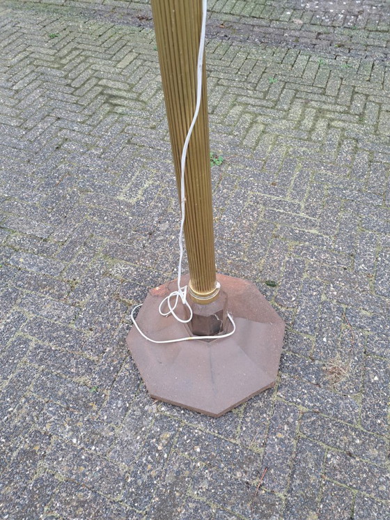 Image 1 of Goldfarbener Laternenpfahl aus Kupfer/Messing