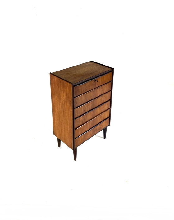 Image 1 of Vintage XL Danish chest of drawers '60