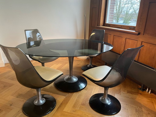 70s Vintage Tulp Eettafel