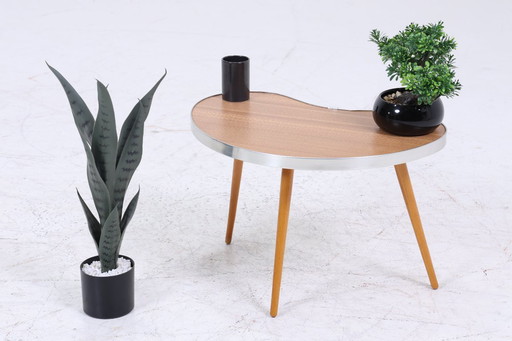 Vintage kidney-shaped table | Mid - Century flower table | side tables 60s #07-39