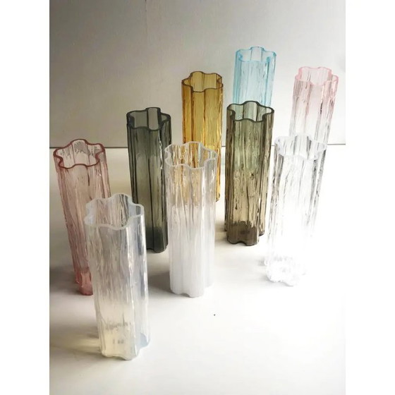 Image 1 of Lustre contemporain en verre de Murano Opalino « Tronchi »
