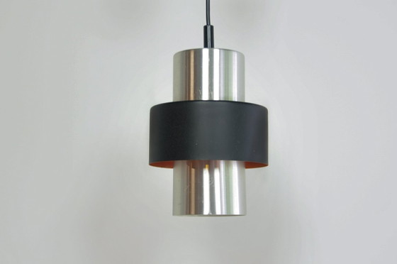 Metal Silver & Black Tube Lamp – Pendant lamps (photo 3 of 5)