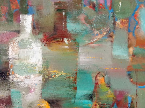 Original Oil Painting Abstract Expressionism Symbolism Still Life – Paintings & Drawings, Canvas (photo 7 of 8)