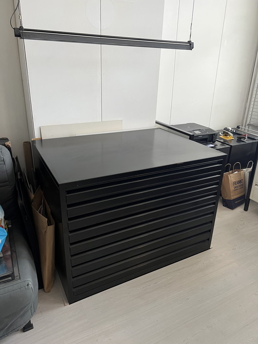 Cajonera metal negro