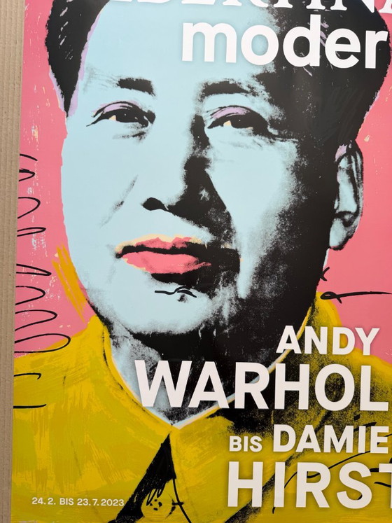 Andy Warhol (1928–1987), Mao Zedong (detail), Albertina Museum Wenen, 2023, originele tentoonstellingsposter (photo 9 of 9)