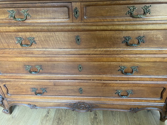 Image 1 of Cómoda antigua de estilo Reina Ana, tocador, cómoda, mueble de baño