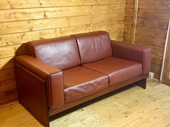 Image 1 of Set di divano a 2 posti e 1 poltrona korium km 3/1 di Tito Agnoli per Matteo Grassi, Italia, anni Ottanta.