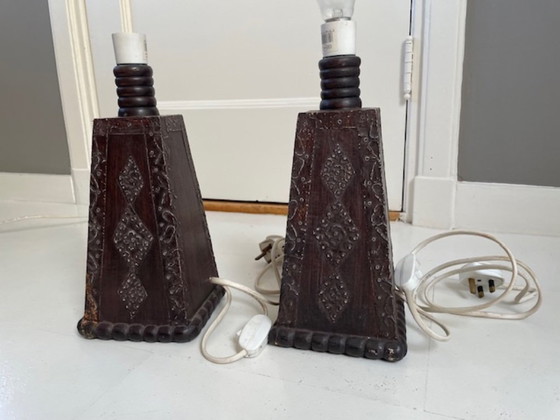 Image 1 of unique: 2x set of West African twilight lamps (base)