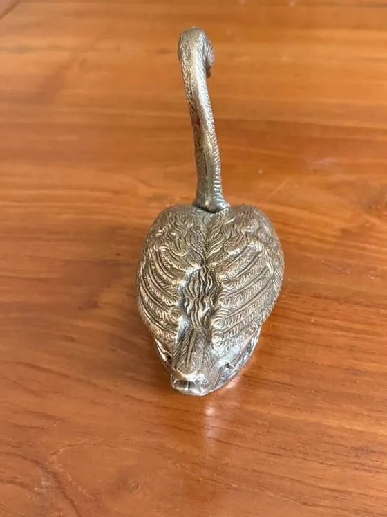 Stapelbare zwaanvormige asbak, Verzilverd metaal 20e eeuw, Tafelaccessoires (foto 4 van 11)