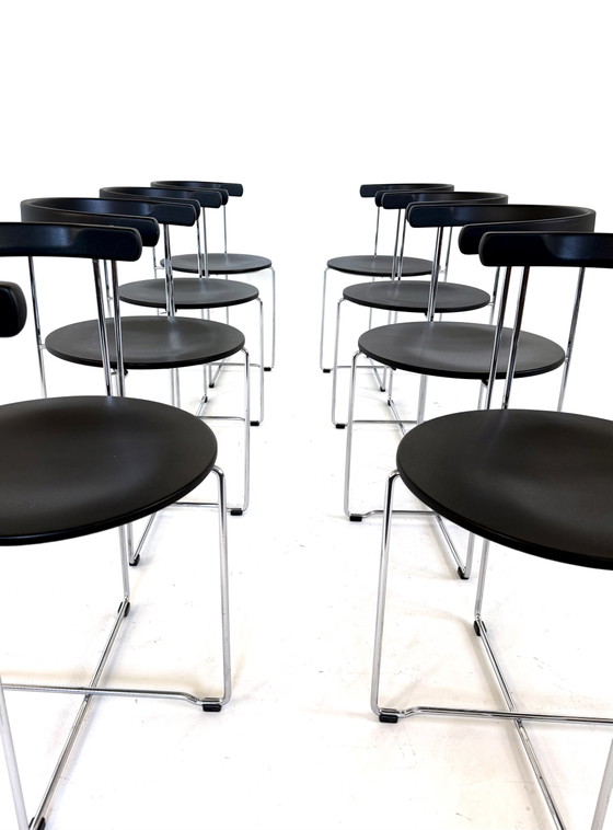 Image 1 of Set di 6 sedie pieghevoli dal design vintage, Kusch & Co '80