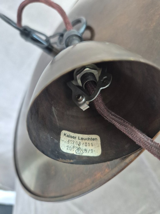 Image 1 of Vintage Kaiser Leuchten 49208/011 hanglamp – Duitse E27 metalen lantaarnplafondlamp