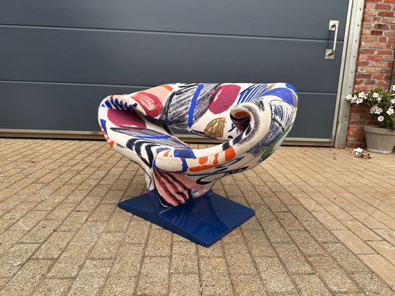 Image 1 of Silla Artifort Ribbon Pierre Paulin en tela de Pierre Frey La Toile du Peintre