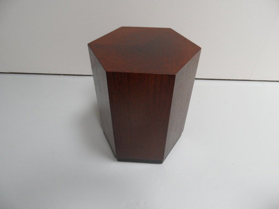 Image 1 of Ensemble vintage de 2 tables d'appoint en wengé