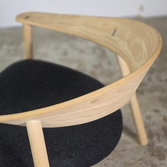 Henrik Bonnelycke, modèle # 102 Lounge Chair Design Danois, Fauteuils, Bois, Noir (photo 11 sur 17)