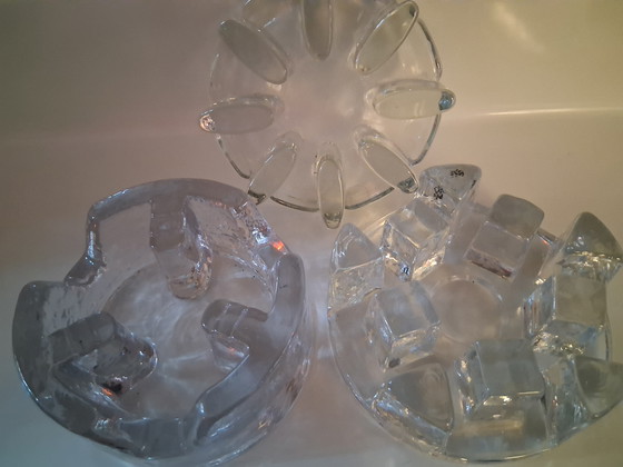 Image 1 of 3 x brutalist stained glass WMF