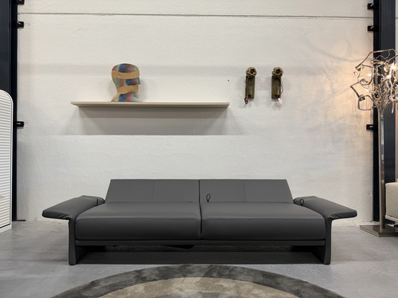 Image 1 of Rolf Benz Cara Sofa, graues Leder, 220