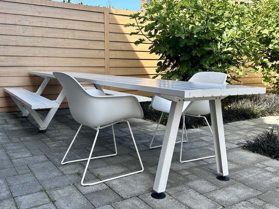 Extremis Outdoor Marina Collection Combo in Off-White 415 cm – Garden benches, Polyester, rvs (photo 11 of 15)