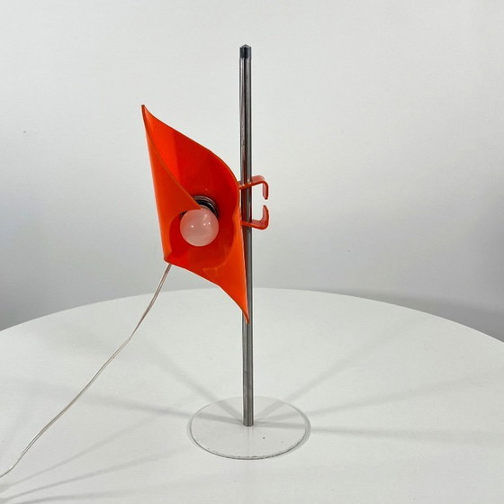 Image 1 of Orange Space Age Adjustable Desk Lamp, 1970s