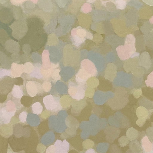 Zonlicht door groen gebladerte, reproductie op canvas, 80x80 cm, Sandra Kolondam