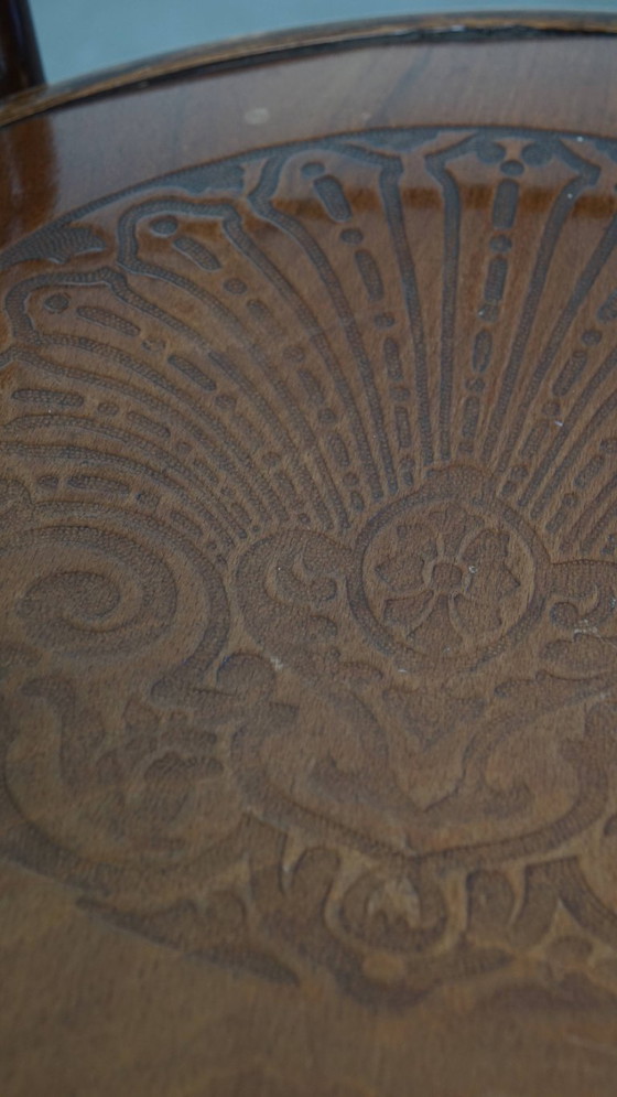 Image 1 of Silla antigua de diseño de madera de Mundus para Thonet con reposabrazos